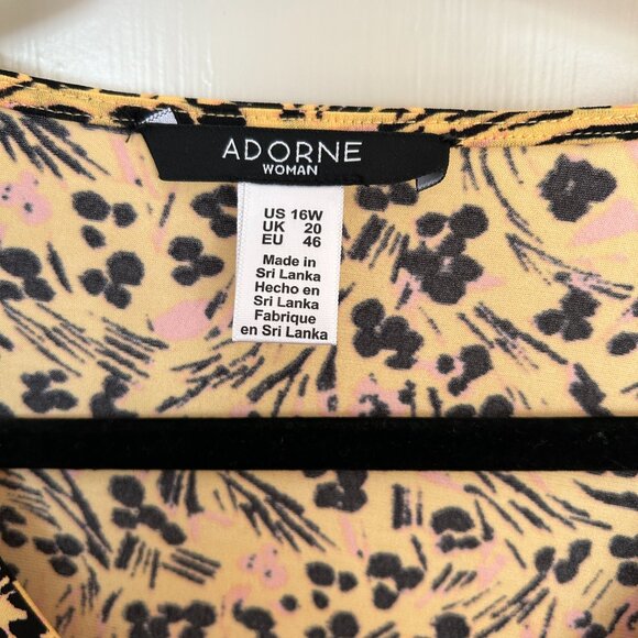 Adorne Woman Floral Midi Dress | Size 16W UK 20 EU 46 | Maximalist Art Teacher - Picture 2 of 13